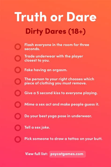 [NSFW] What is the craziest truth or dare challenge you have